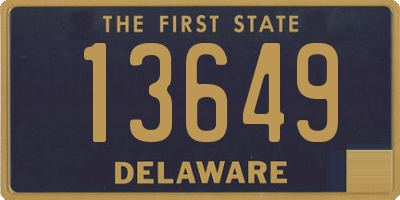 DE license plate 13649