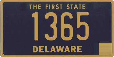 DE license plate 1365