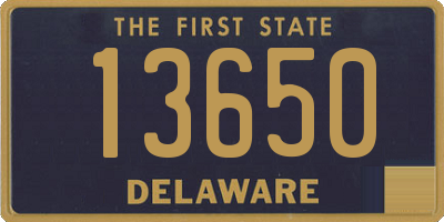 DE license plate 13650