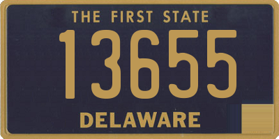 DE license plate 13655