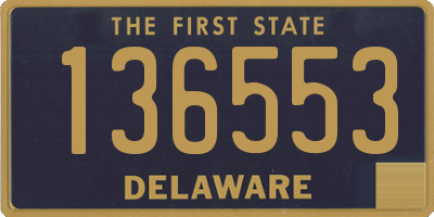 DE license plate 136553