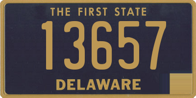 DE license plate 13657