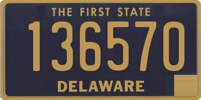 DE license plate 136570