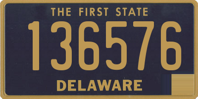 DE license plate 136576