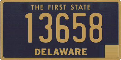 DE license plate 13658