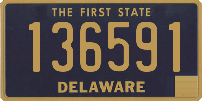 DE license plate 136591