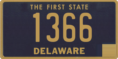 DE license plate 1366