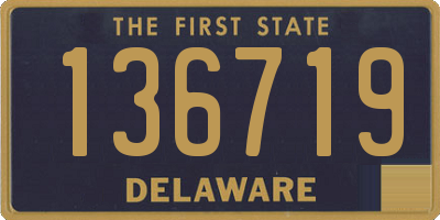 DE license plate 136719