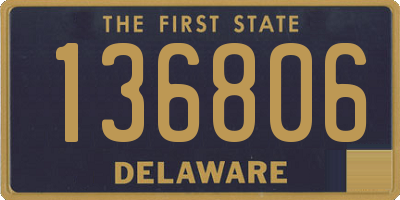 DE license plate 136806