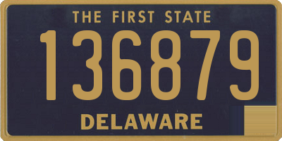 DE license plate 136879