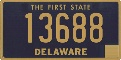DE license plate 13688