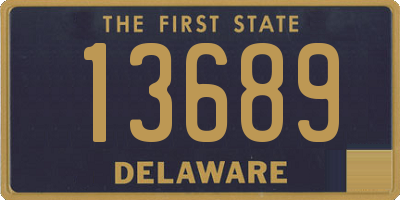 DE license plate 13689