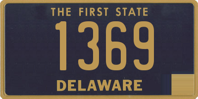 DE license plate 1369