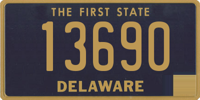 DE license plate 13690