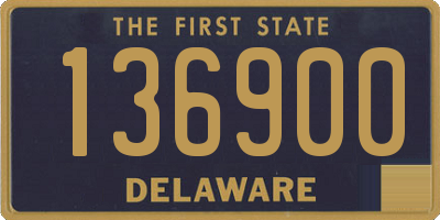 DE license plate 136900