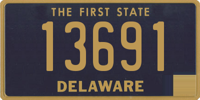 DE license plate 13691