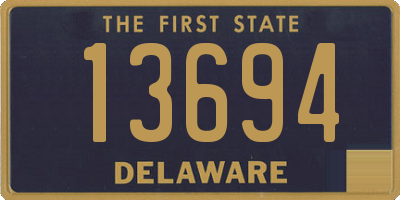 DE license plate 13694