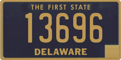 DE license plate 13696