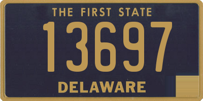 DE license plate 13697