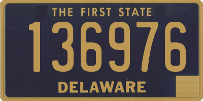 DE license plate 136976