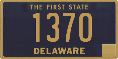 DE license plate 1370