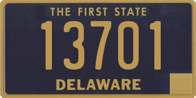 DE license plate 13701