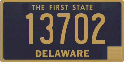 DE license plate 13702