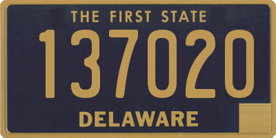 DE license plate 137020