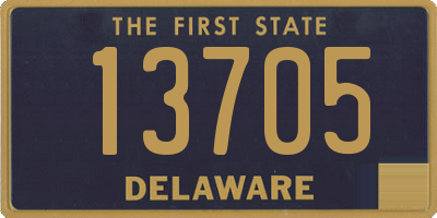 DE license plate 13705