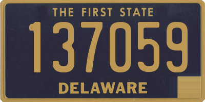 DE license plate 137059