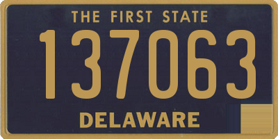 DE license plate 137063