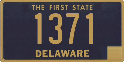 DE license plate 1371
