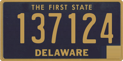 DE license plate 137124