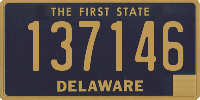 DE license plate 137146