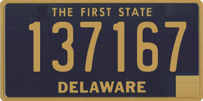 DE license plate 137167