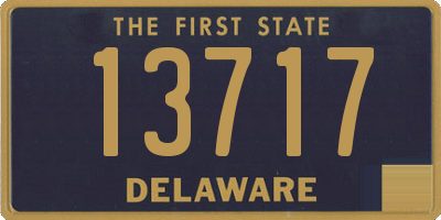 DE license plate 13717