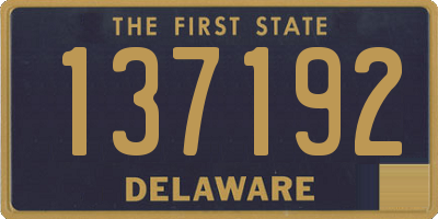 DE license plate 137192