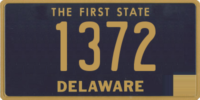 DE license plate 1372