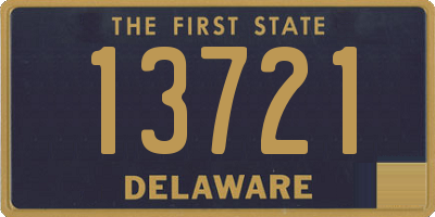 DE license plate 13721