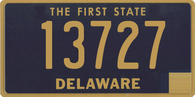 DE license plate 13727