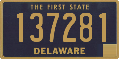 DE license plate 137281