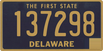 DE license plate 137298