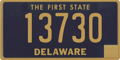 DE license plate 13730