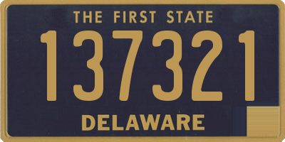 DE license plate 137321