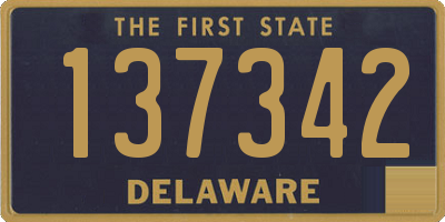 DE license plate 137342