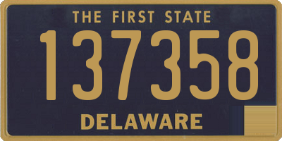 DE license plate 137358