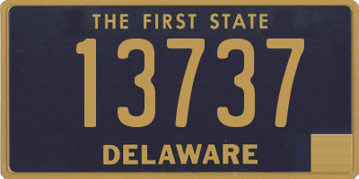 DE license plate 13737