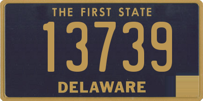 DE license plate 13739