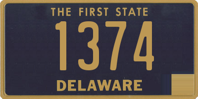DE license plate 1374