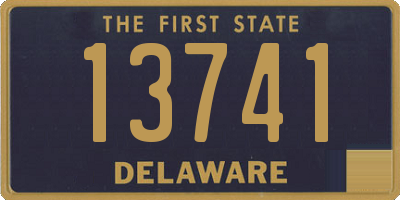 DE license plate 13741